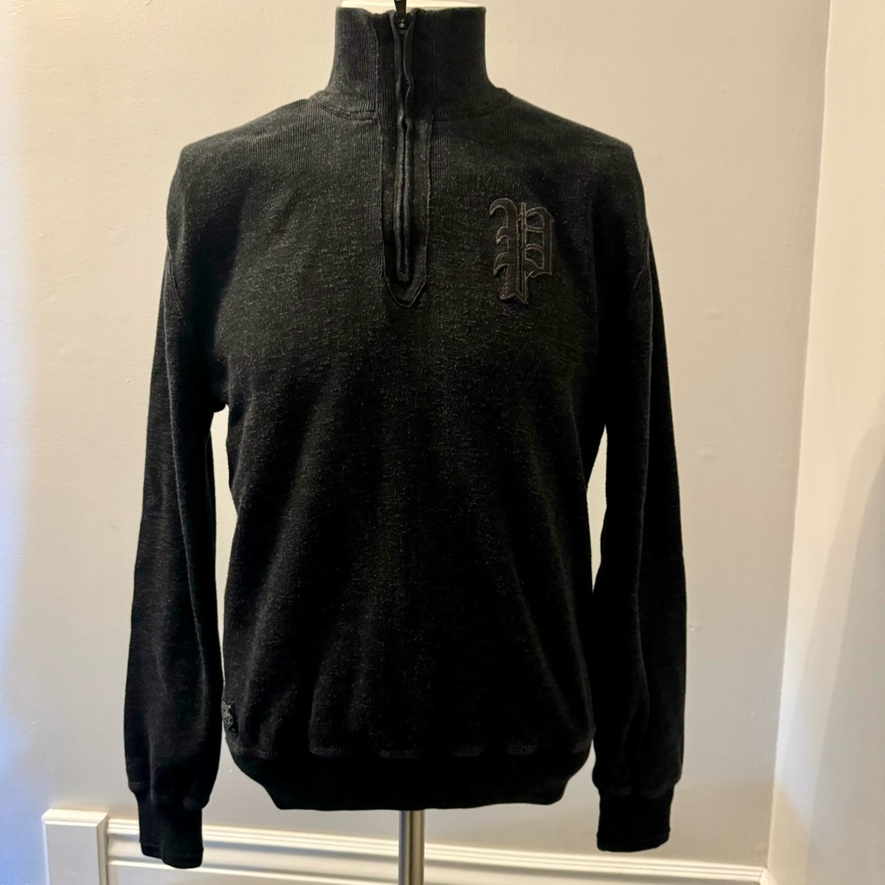 Polo Ralph Lauren Olde English Letterman 1/4-Zip Knit Sweater